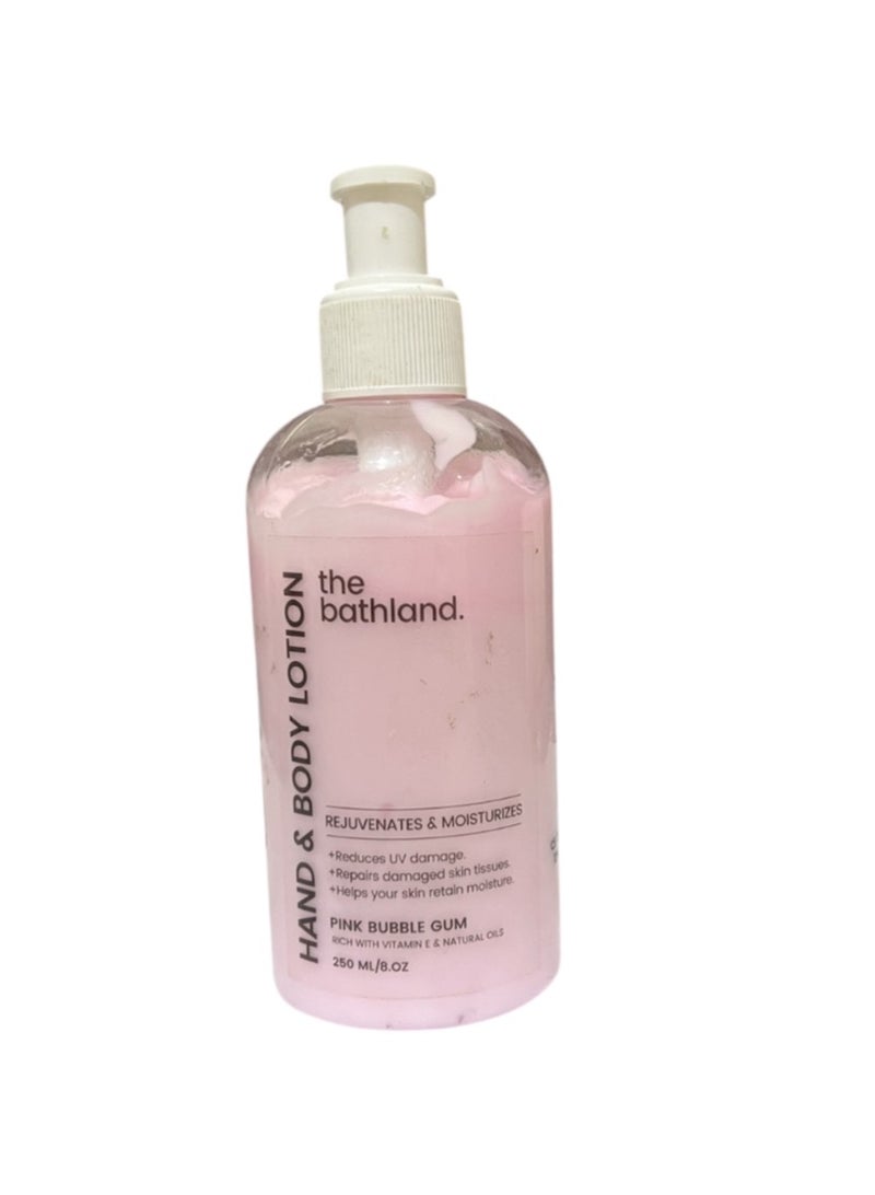 the bath land Pink Bubble Gum Hand And Body Lotion 250 Ml - Image 2