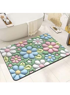 Wishbone Wishbone 3D Bathroom MAT Anti-Slip Quick Drying Absorbent Sink Floor Rug Anti Skid Water Soaking Mat Washable Floor Bath Mat Foot Mat for Door  - Image 1