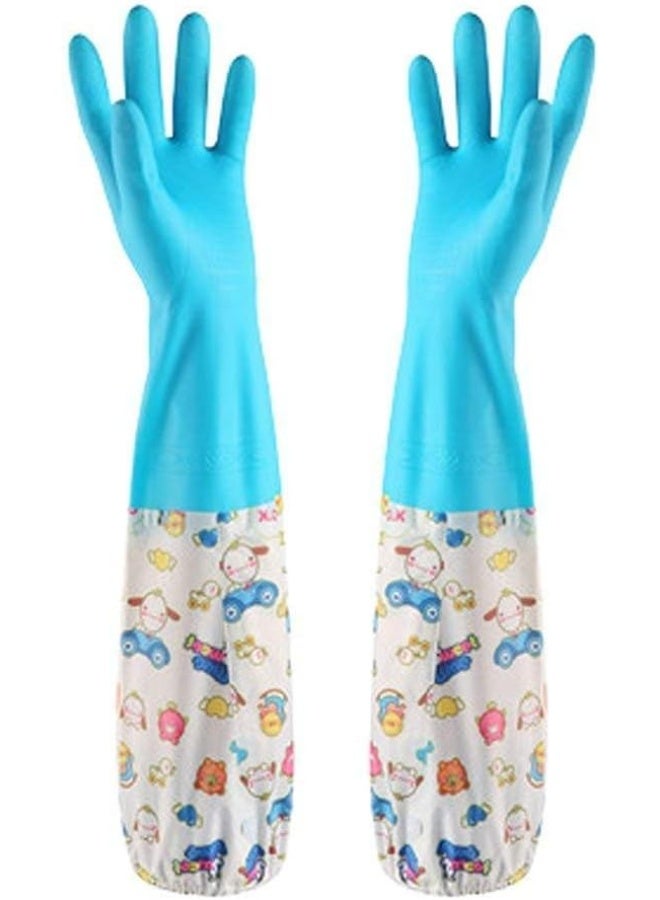 Dishwashing elbow gloves – Protection and comfort while washing dishes with practical silicone Z - Image 1