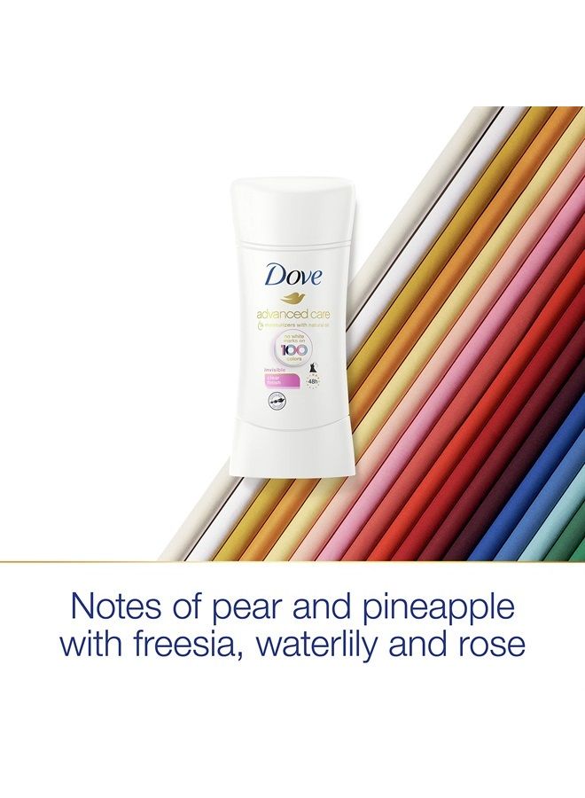 Dove Antiperspirant Deodorant Stick No White Marks on 100 Colors Clear Finish 48-Hour Sweat and Odor Protecting Deodorant for Women, 2.6 Ounce (Pack of 4) - Image 5