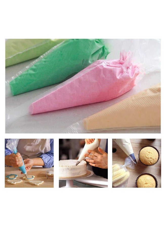 Dadam Pastry Piping Bags Set of 100 - Disposable Cake Decorating Bags - Thickened Icing Piping Bag Cake Cupcake Decorating Bags - Baking Cookie Candy Supplies Kit (10 Inch) - Image 2