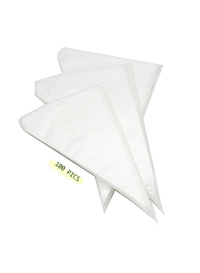 Dadam Pastry Piping Bags Set of 100 - Disposable Cake Decorating Bags - Thickened Icing Piping Bag Cake Cupcake Decorating Bags - Baking Cookie Candy Supplies Kit (10 Inch) - Image 4