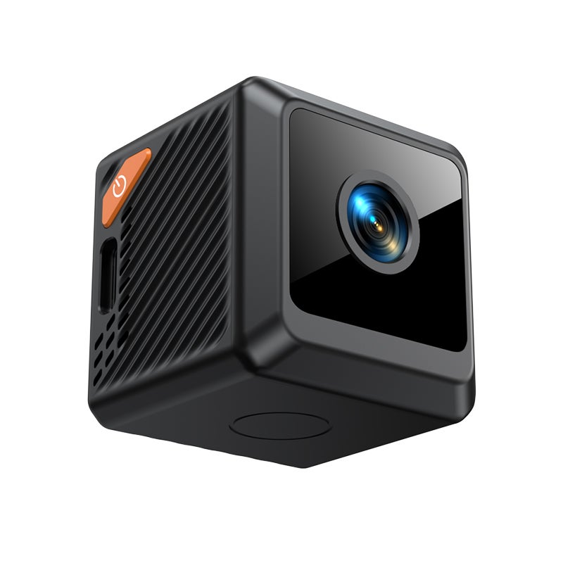 Mini square HD 1080p wireless surveillance camera for home security, no drilling required (WiFi camcorder), 140° wide angle - Image 1