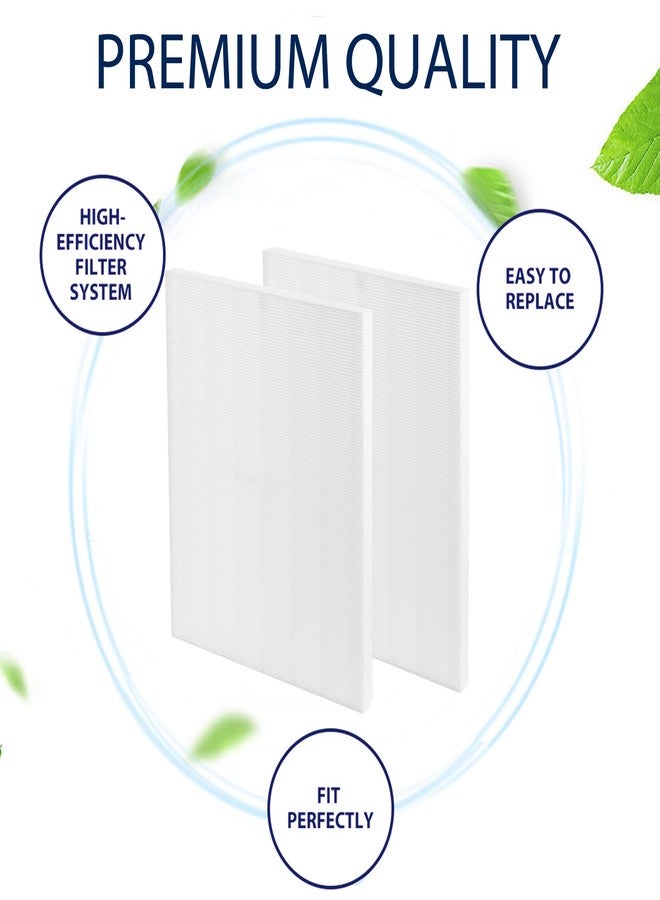 Allisfresh D480 Replacement Filter D4 Compatible with Winix D480 Air Cleaner Purifier Ture HEPA Only, Item Number 1712-0100-00, D4 Filter 2 Pack - Image 2