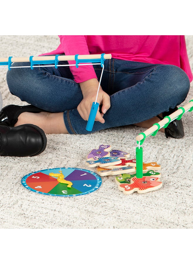 Melissa & Doug لعبة الصيد والعد الخشبية من ميليسا ودوج مع قضيبين مغناطيسيين - معتمد من FSC - Image 5