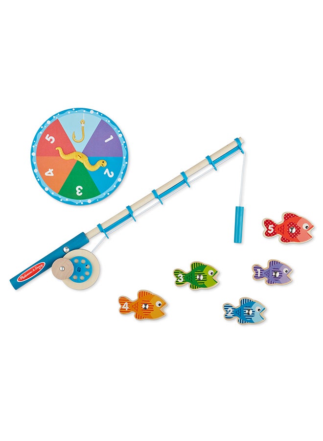 Melissa & Doug لعبة الصيد والعد الخشبية من ميليسا ودوج مع قضيبين مغناطيسيين - معتمد من FSC - Image 2