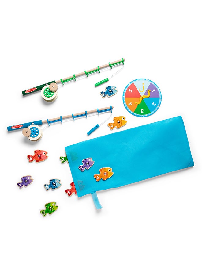 Melissa & Doug لعبة الصيد والعد الخشبية من ميليسا ودوج مع قضيبين مغناطيسيين - معتمد من FSC - Image 3