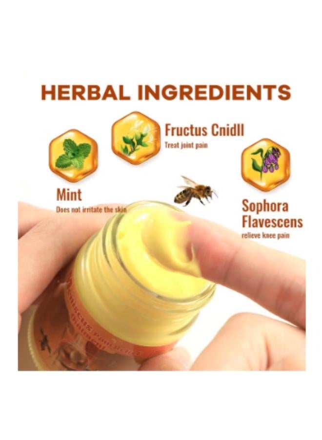 سوميفون كريم تسكين آلام سم النحل، مرهم سريع الامتصاص لتسكين آلام المفاصل والركبة، كريم علاج الغضروف المفصلي الناعم اللطيف، ضمادة طبية لتسكين آلام العضلات في مفصل الركبة والتهاب المفاصل 100جرام - Image 4