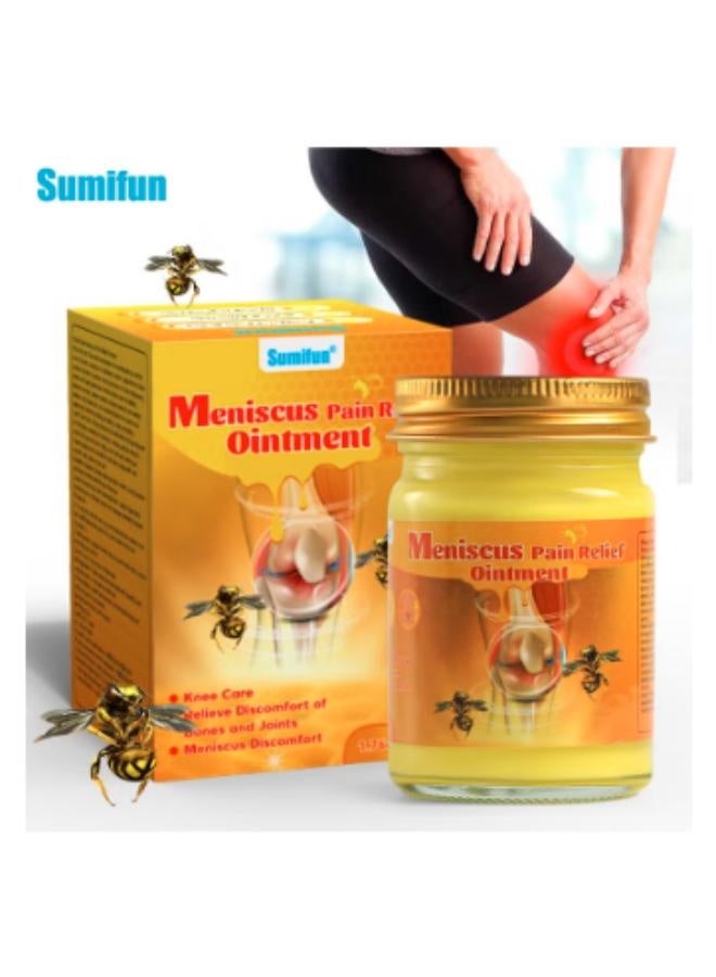 سوميفون كريم تسكين آلام سم النحل، مرهم سريع الامتصاص لتسكين آلام المفاصل والركبة، كريم علاج الغضروف المفصلي الناعم اللطيف، ضمادة طبية لتسكين آلام العضلات في مفصل الركبة والتهاب المفاصل 100جرام - Image 1