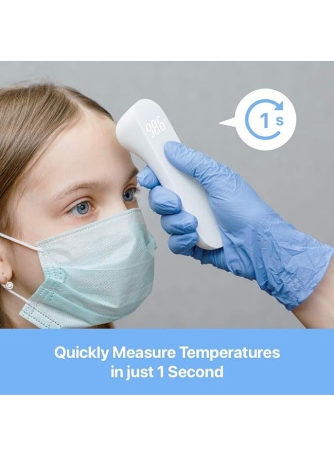 general No-Touch Forehead Thermometer, Infrared Digital Thermometer for Adults and Kids, Touchless Baby Thermometer, 3 Ultra-Sensitive Sensors, Large LED Digits, Quiet Vibration Feedback, Non Contact - Image 2