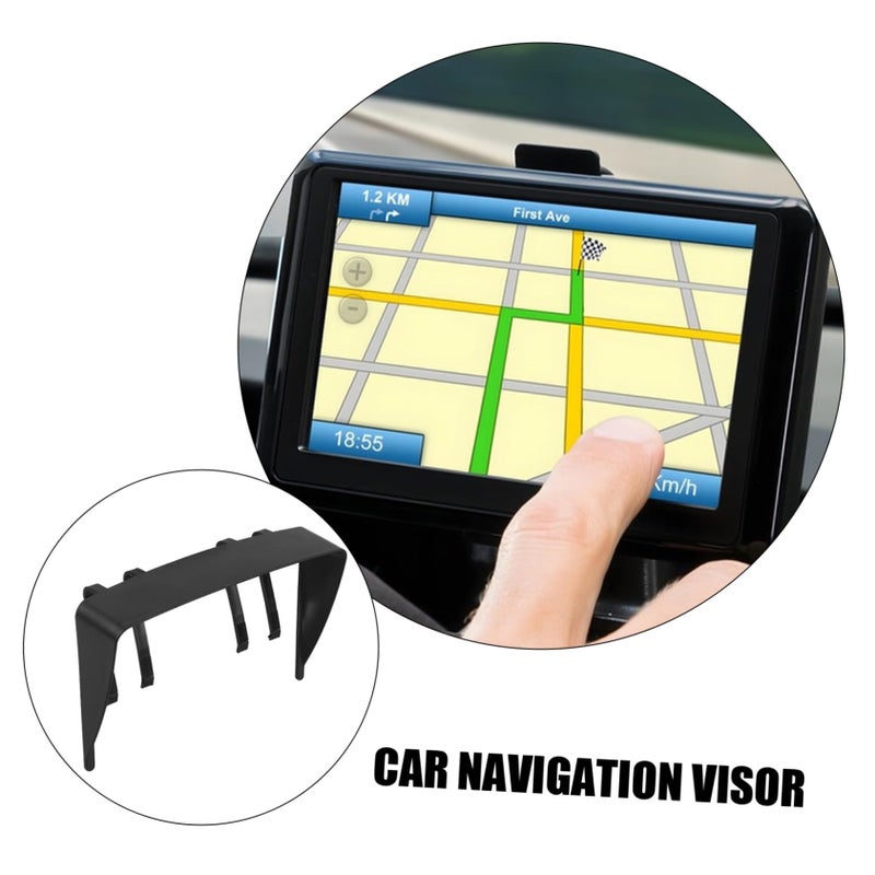 غطاية قابلة للحمل للظل الشمسي لأجهزة الملاحة GPS، 4 قطع، تحجب ضوء الشمس لرؤية مثالية - Image 3