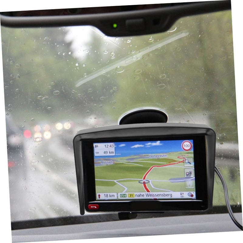 غطاية قابلة للحمل للظل الشمسي لأجهزة الملاحة GPS، 4 قطع، تحجب ضوء الشمس لرؤية مثالية - Image 4