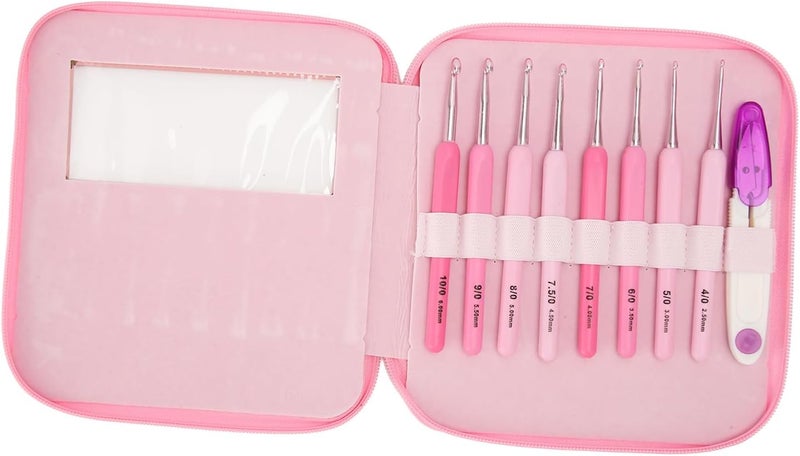 RUYANZER 8pcs Crochet Hooks Set, Professional Aluminum Crochet Kit for Beginners Adults, Ergonomic Design with Storage Bag and Scissors, Portable High Accuracy Crochet Needles for DIY Craft - Image 1