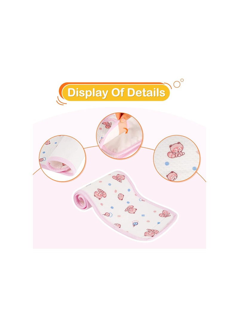 SOLARAE أشرطة بطن قطنية للأطفال، عبوة 4 قطع، أشرطة بطن لحبل السرة، حماية لحبل السرة، قماش ناعم وقابل للتنفس، طبعات حيوانات رائعة، مرنة، للجنسين، مثالية للأطفال من 0-12 شهرًا - Image 3