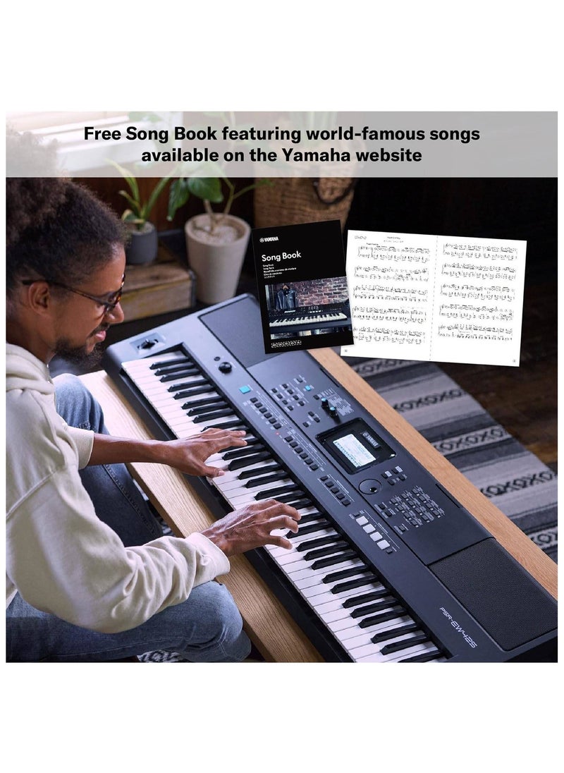 YAMAHA - Yamaha PSR-EW425 76-Key Touch-Sensitive Portable Keyboard - Image 1