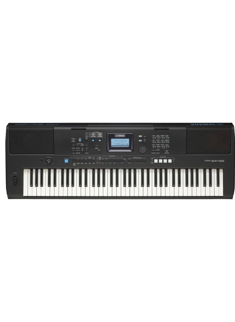 YAMAHA - Yamaha PSR-EW425 76-Key Touch-Sensitive Portable Keyboard - Image 1