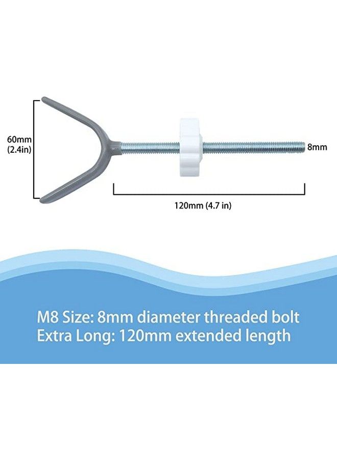 vmaisi 2 Pack 8Mm Baby Gate Y Shaped Threaded Spindle Rod Adapter For Pet & Dog Pressure Mounted Safety Gates  - Image 3