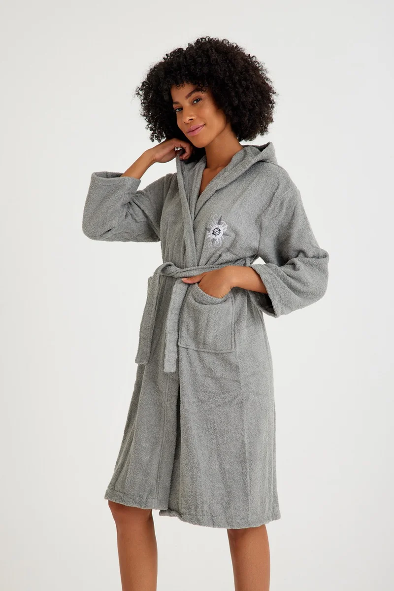 كوتن كونسيبت Plain and Hooded Cotton Children's Bathrobe