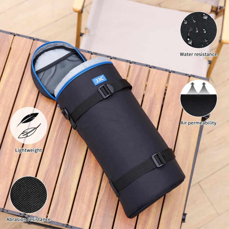 JJC Extra Large Thick Camera Lens Case Bag for Canon RF 200-800mm F6.3-9 IS for Nikon 180-600mm/600mm F6.3 for Sony FE 200-600mm Zoom 400-800mm F6.3-8 G &Teleconverte,Fits Lenses Below 5.5x14.6"(D x L) - Image 5