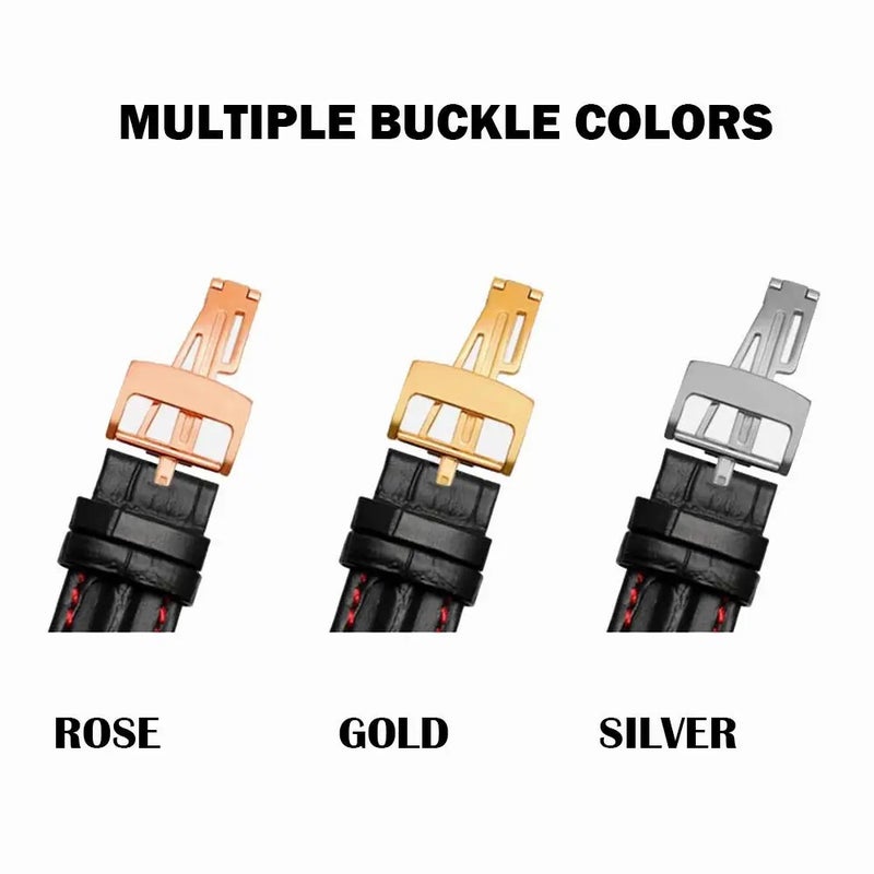 Bluejw Aibi Genuine Leather Watch Strap for Audemars Piguet Royal Oak Offshore – 28mm Luxury Replacement Band with Folding Buckle - Image 3