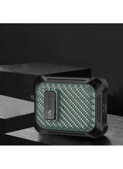 Fiber Pattern Applicable AirPods Pro2 Generation Anti-fall Protective Cover Airpods1/2 Generation Bluetooth TPU Earphone Case-Color:Green-Model:AirPods Pro