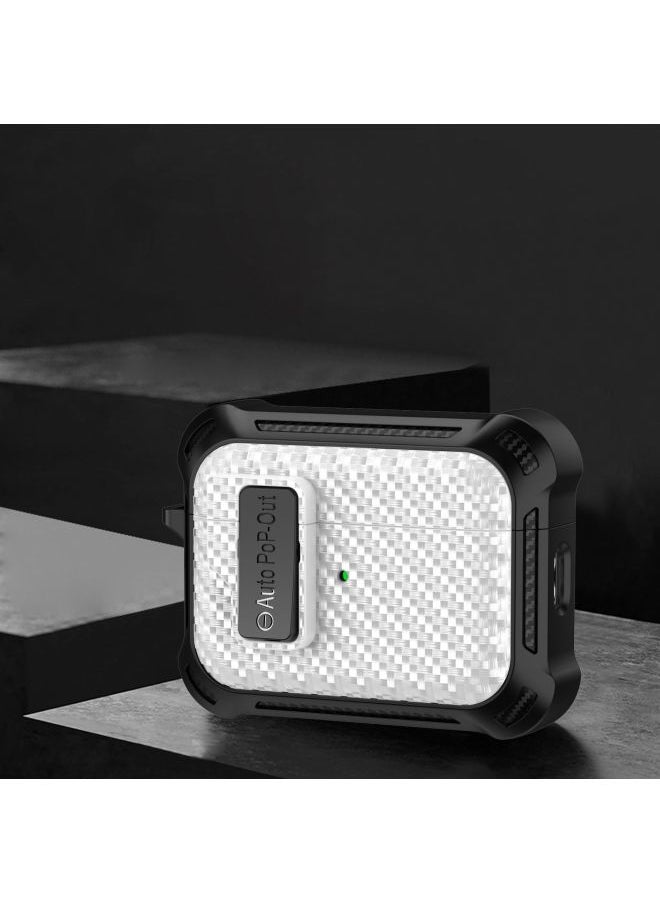 Generic - Fiber Pattern Applicable AirPods Pro2 Generation Anti-fall Protective Cover Airpods1/2 Generation Bluetooth TPU Earphone Case-Color:Green-Model:AirPods Pro - Image 1