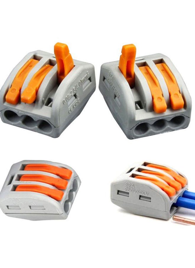 NIBEMINENT 15-Piece 3 Way Flame Retardant Cable Connector Grey/Orange  - Image 3