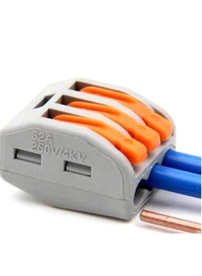 NIBEMINENT 15-Piece 3 Way Flame Retardant Cable Connector Grey/Orange  - Image 2