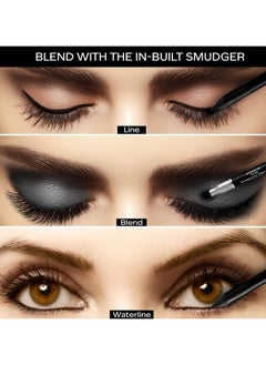 Faces Canada Ultime Pro Intense Gel Kajal With Smudger & Sharpener - Black,1.2 G | Waterproof & Smudgeproof | 3-In-1  - Image 4