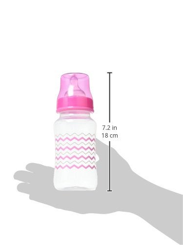 CRIBMATES 2 Piece Wide Bottle Whale Zigzag PinkGrey Multicolored - Image 2