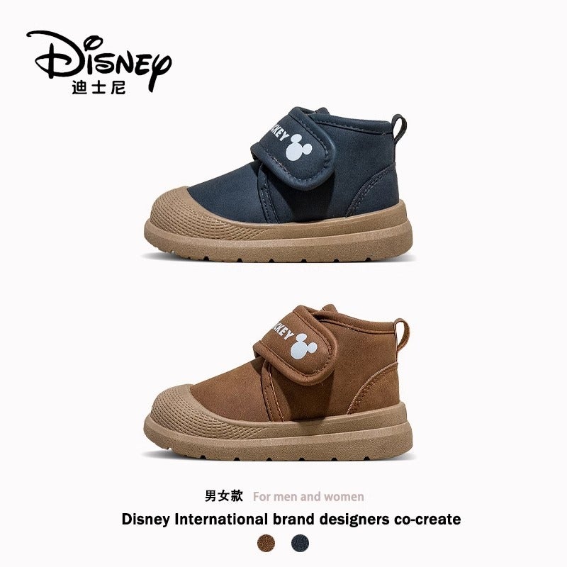 Disney Baby Girl Cotton Shoes Winter Kidsren'S Snow Boots Girls Waterproof Warm Fleece-Lined Short Boots Non-Slip Toddler Shoes - Image 3