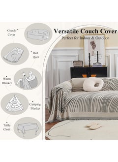 FASHION HOME Chenille Sofa Covers Washable Sectional Couch  Furniture Protector Blanket Throw for Living Room  - Image 3