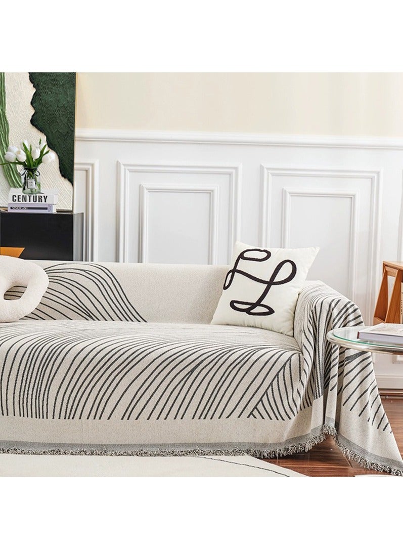 FASHION HOME Chenille Sofa Covers Washable Sectional Couch  Furniture Protector Blanket Throw for Living Room - Image 1