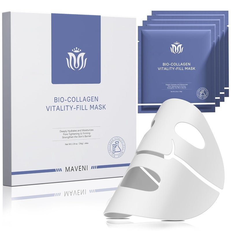 BioCollagen Face Masks Real Deep Collagen Mask VitalityFill Deep Hydrates Facial Hydrogel Masks  TikTok Trend Items  Korean Skin Care