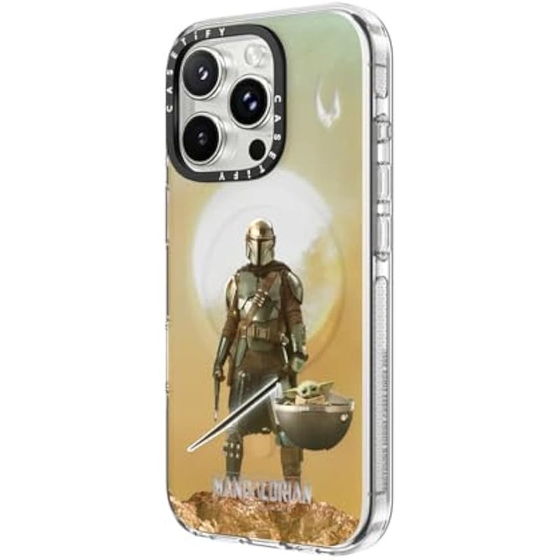 كاستيفي CASETiFY Clear iPhone 16 Pro Max Case 【Mandalorian Co-Lab/Not Yellowing / 6.6ft Drop Protection/Compatible with Magsafe】 - A Clan of Two Case - Clear - Image 5