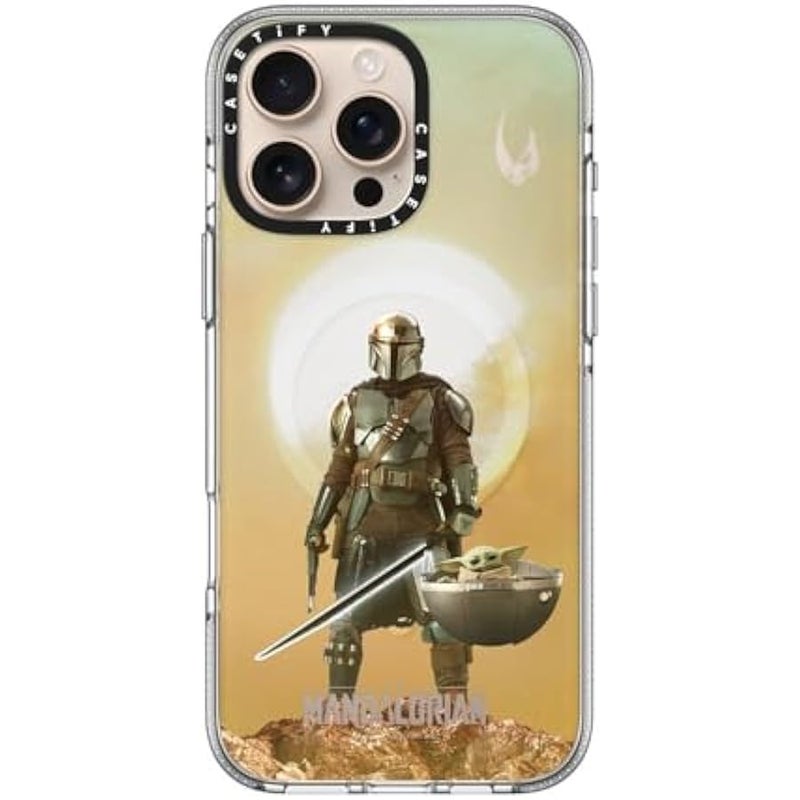 كاستيفي CASETiFY Clear iPhone 16 Pro Max Case 【Mandalorian Co-Lab/Not Yellowing / 6.6ft Drop Protection/Compatible with Magsafe】 - A Clan of Two Case - Clear - Image 4