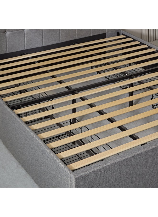 Oakland Duncan King Upholstered Bed with 4 Drawers 215 x 100 x 186 cm