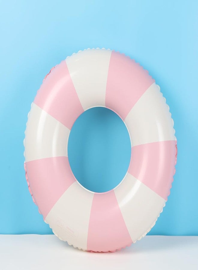 Yuokwer 30 inch Inflatable Pool Floats for Adults- 2 Pack Striped Floaties Pool Tubes Swim Rings Inflatable Pool Float for Swimming Pool Party Lake Beach Adults (Pink) - Image 3