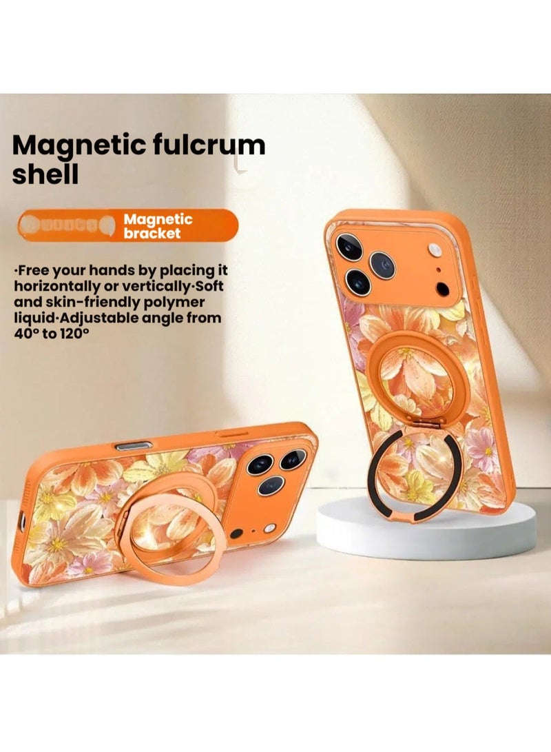 عام غطاء iPhone 17 Pro الكامل مع حامل مغناطيسي ورباط عنق ثنائي القفل - مقاوم للسقوط ومتوافق مع MagSafe - Image 4