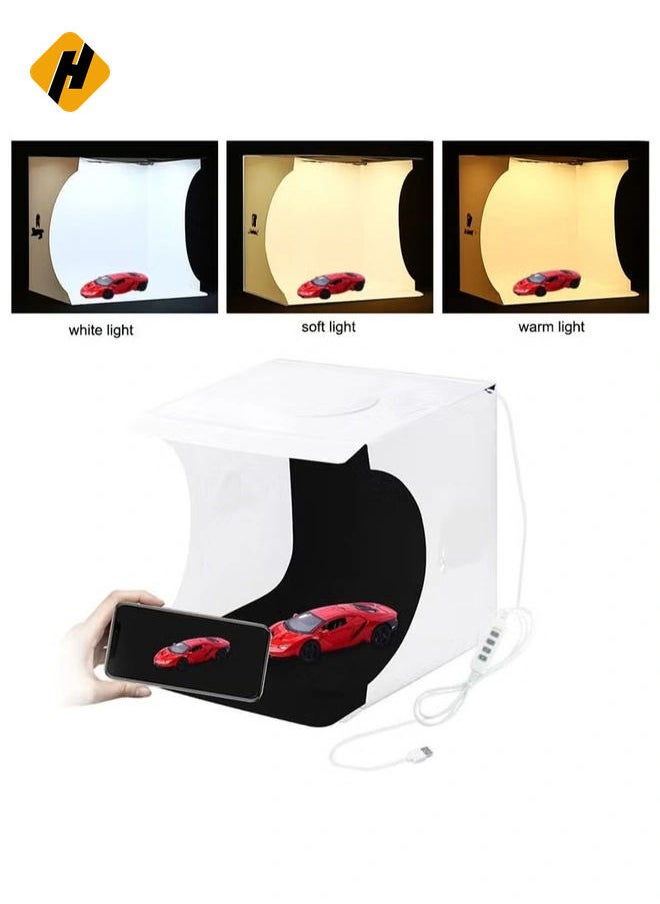 HuHa LED Panel  Mini Folding Lightbox Photo Studio With Background Kit  - Image 1