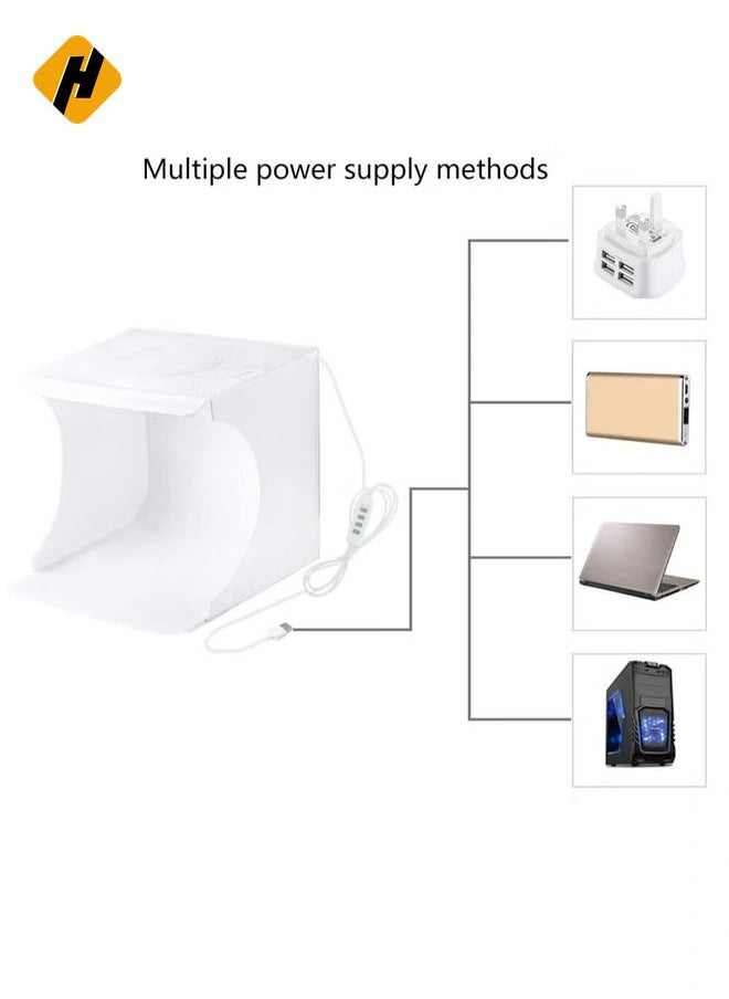 HuHa LED Panel  Mini Folding Lightbox Photo Studio With Background Kit  - Image 4