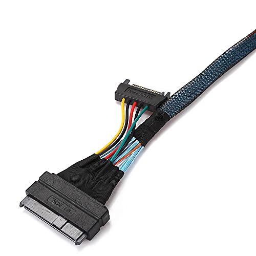 Cablecc U.2 U2 SFF-8639 to Slimline SFF-8654 4i NVME PCIe SSD Cable for Mainboard SSD 750 p3600 p3700 M.2 50CM - Image 4