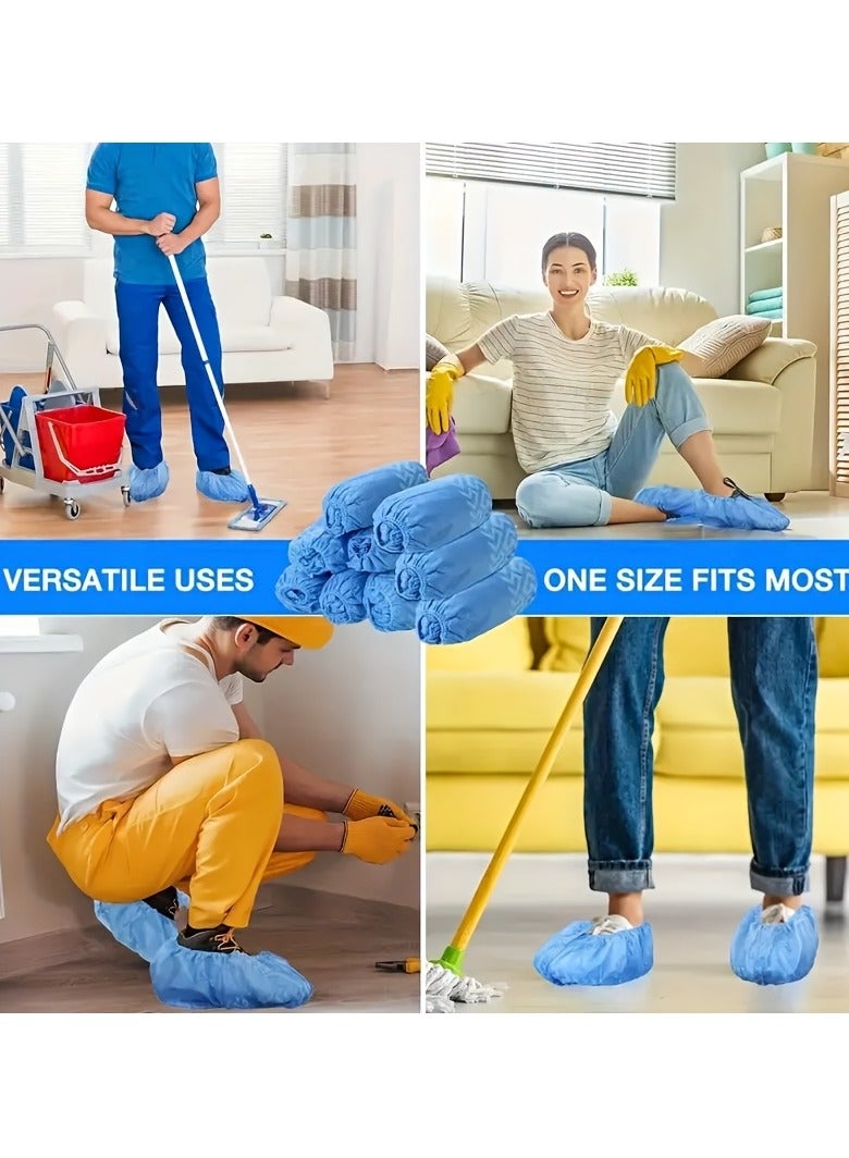 Arabest Disposable Shoe Covers - 30 Pack (15 Pairs) Disposable Shoe and Boot Covers Non-Slip, Durable Boot and Shoe Covers, One Size Fits All (Non-Woven)  - Image 5