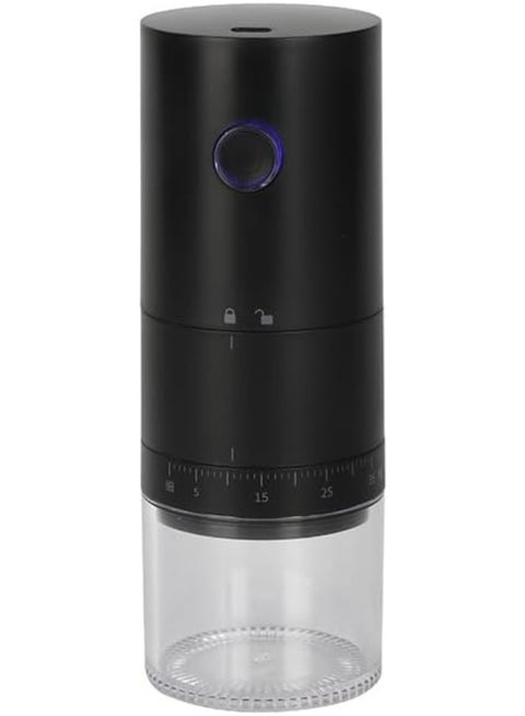 Portable Electric Burr Coffee Grinder - USB Rechargeable Ceramic Core Conical Burr, Coffee Bean Grinder for Espresso, French Press, Travel, Camping, Home & Office Use