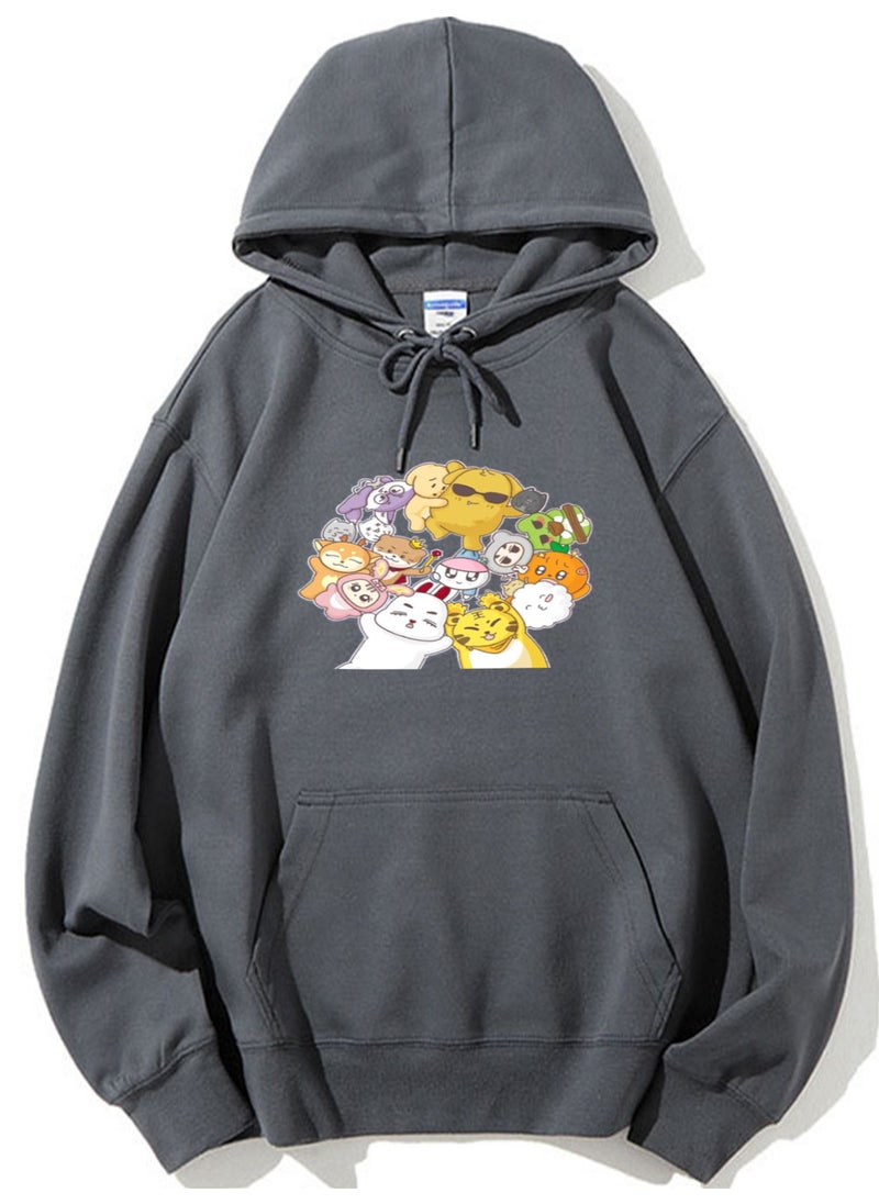 NIBEMINENT SEVENTEEN Printed Cotton Long Sleeve Hoodie 