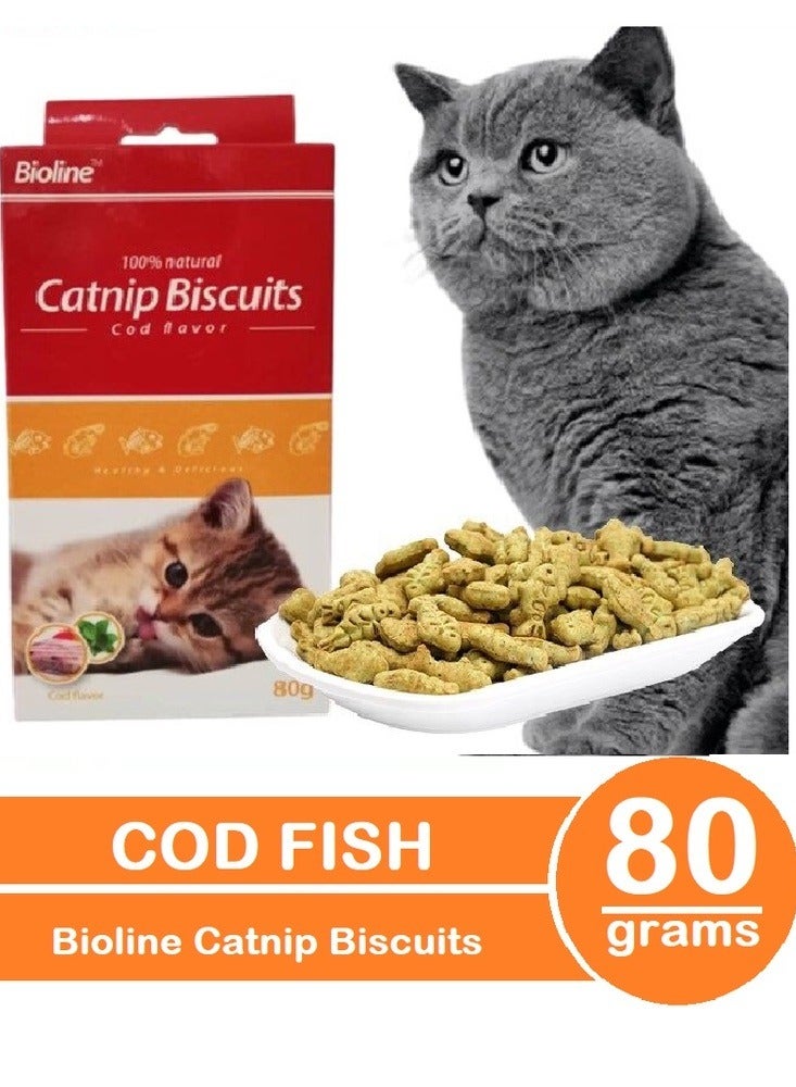 Bioline بسكويت كاتنيب بنكهة سمك القد الطبيعي 2 × 80 جرام - Image 2