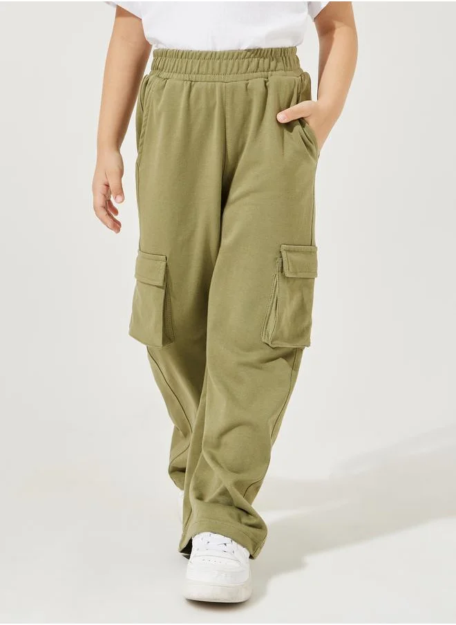 Styli Solid Relaxed Fit Cargo Joggers