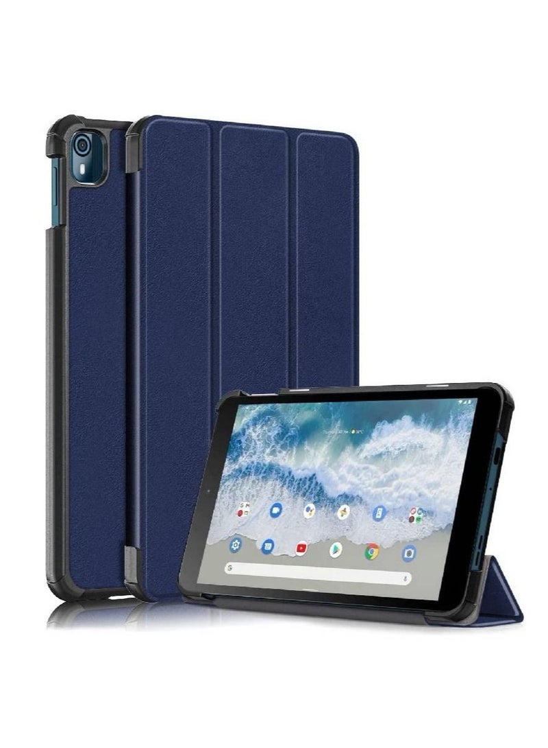 جينيكست Trifold Slim Stand Cover Hard Shell Folio Lightweight Case Smart Cover لهاتف Nokia T10 Tablet Case - Image 1