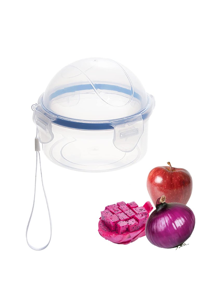 SYOSI 2 Pack Onion Storage Container and Tomato Lemon Apple Produce Saver Holder Portable Fruit and Vegetable Food Storage Keeper Containers Vegetable Savers Storage for Fridge  - Image 2