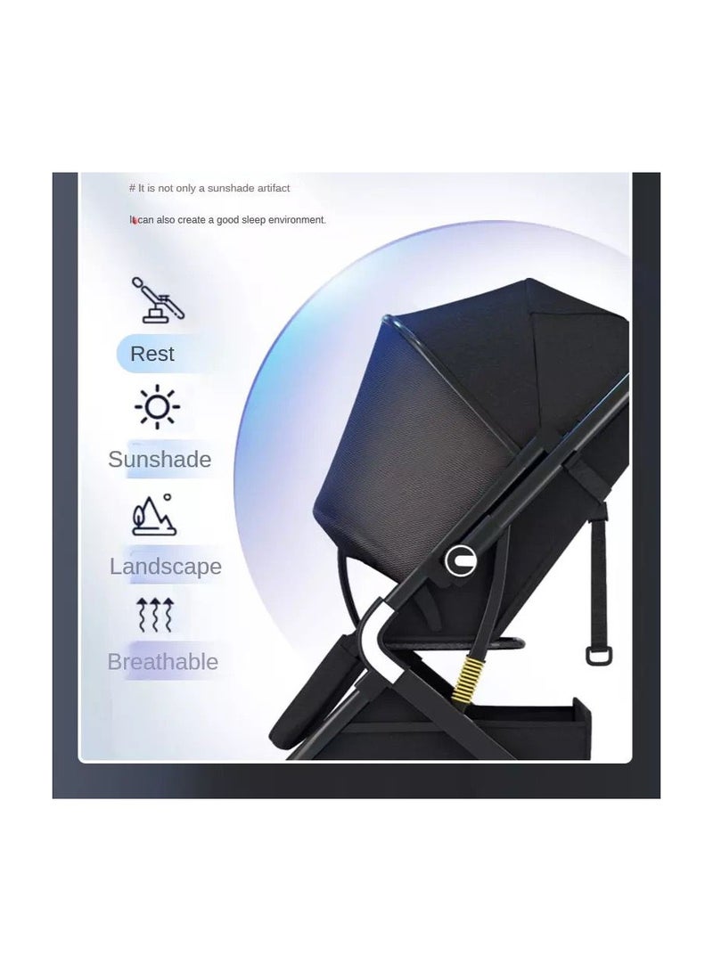 umbrella عربة أطفال فليب آرم x7 عالية الجودة - رمادي - Image 3